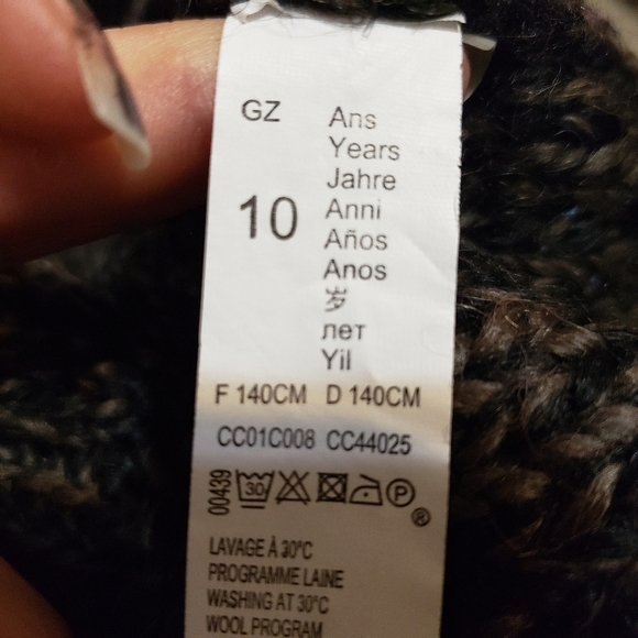 Catimini Made In France Cozy Multicolor Knit Women's Sweater - Picture 10 of 13